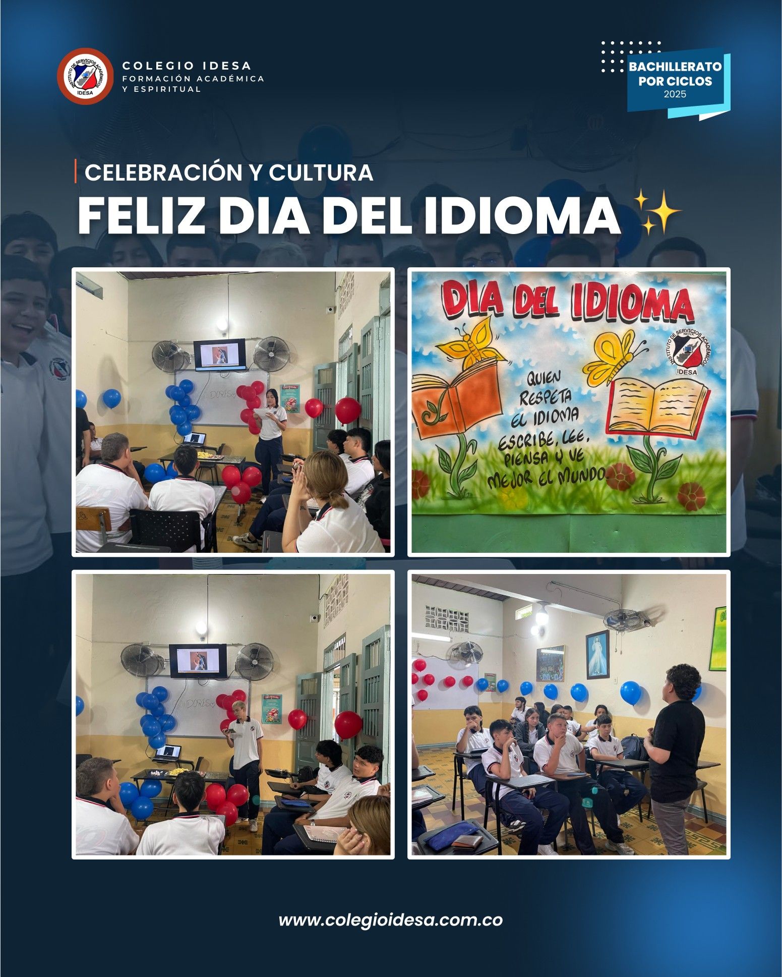 Celebración del Día del Idioma 2025 en el Colegio IDESA